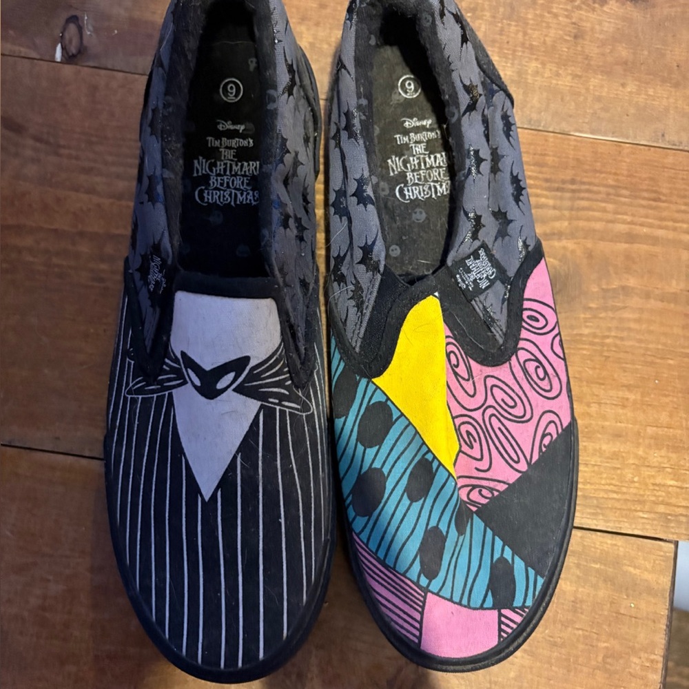 Disney Colorful Nightmare Before Christmas Slip-Ons